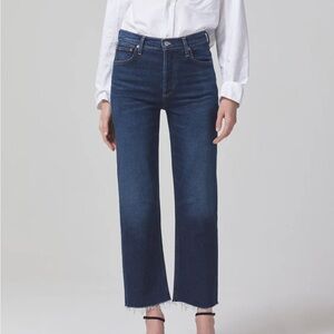 NOT AVAILABLE Citizens of Humanity Florence Wide Straight Jeans